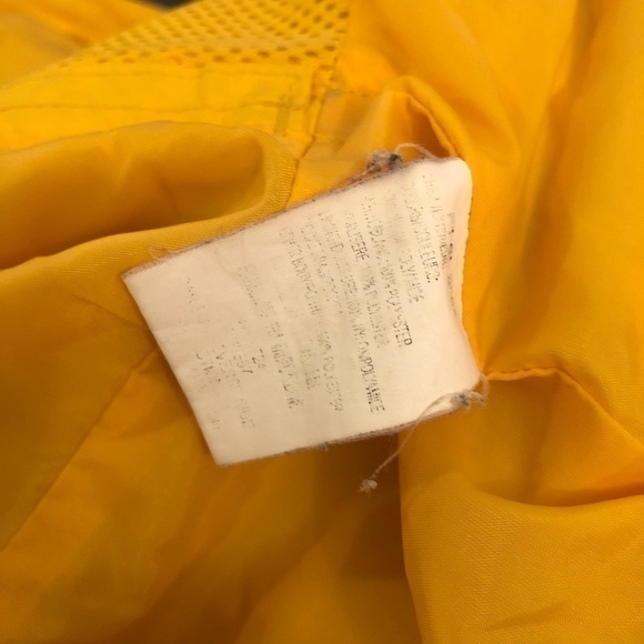 Vtg 90s Columbia Interchange Colorblock Shell Jacket Hooded Yellow Black L - Picture 3 of 4